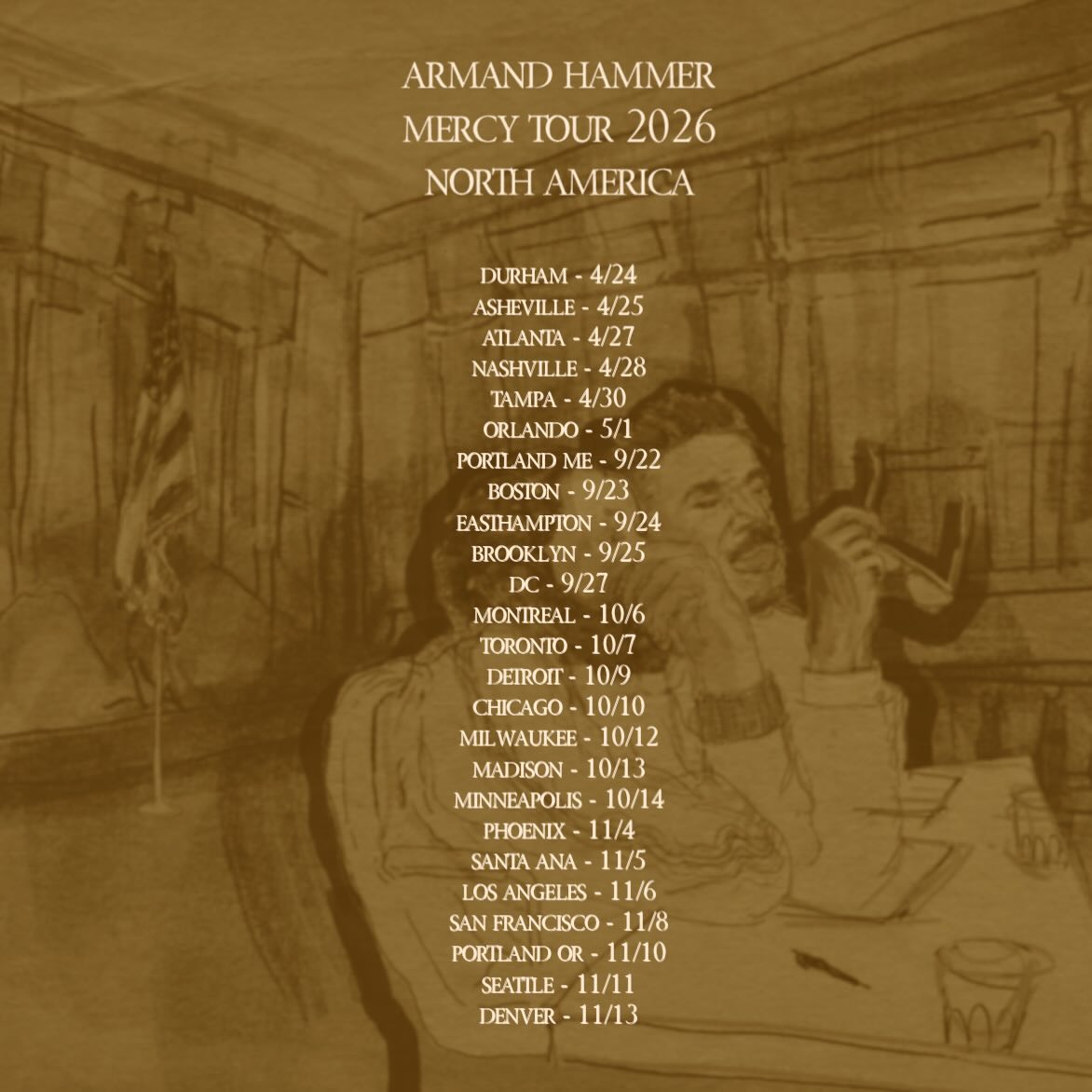 Armand Hammer Mercy Tour Poster 2026